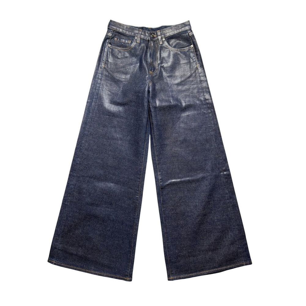Viavia: waxed coated baggy pant